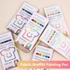 6colors/Set Fabric Paint Marker Pen Clothes Textile Waterproof Diy Crafts T-Shirt Bag Shoes Permanent Art Graffiti Color Markers