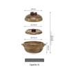 Lilang Japanese Double Lid Ceramic Casserole