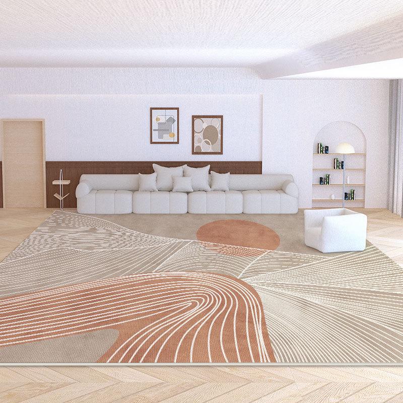 Large Dirt-Resistant French Carpet for Living Room or Bedroom - Easy-Care, Waterproof Velvet for Coffee Table & Sofa