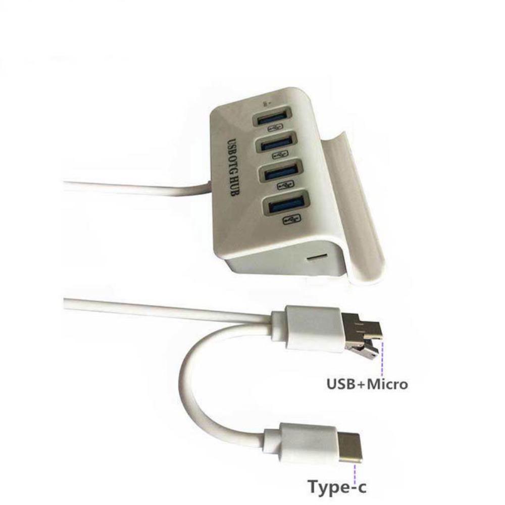 OTG Hub USB OTG HUB Docking Station USB2.0 4 in 1 Dock Holder Hub 4 in 1 480Mbps 4 USB Docking Station Hub for Mobile/PC