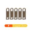5/1 pz Tiracerniera staccabile universale Kit di riparazione per cerniere in metallo di ricambio per valigie, borse, vestiti e cursori per cerniere