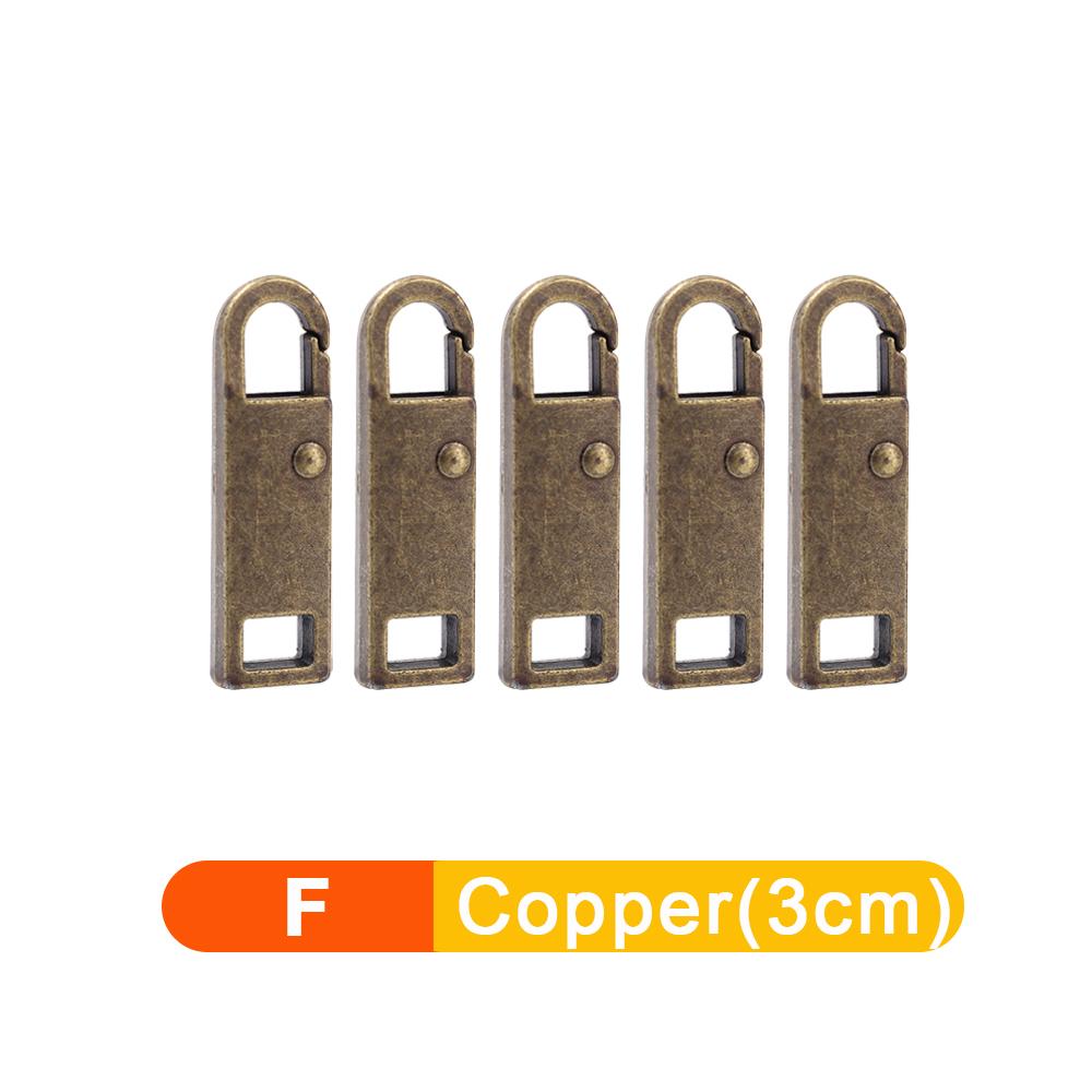 5/1 pz Tiracerniera staccabile universale Kit di riparazione per cerniere in metallo di ricambio per valigie, borse, vestiti e cursori per cerniere