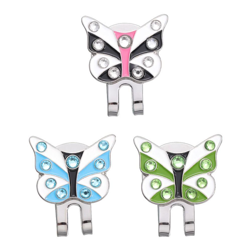 Magnetic Golf Cap Clip Butterfly Shape Golf Hat Marker Golf Ball Marker  Baseball Hat