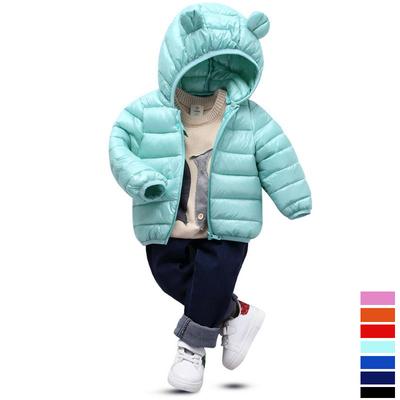 Jungen Mädchen Baumwolle Winter Mode Sport Jacke Outwear Kinder Baumwolle Gefütterte Jacke Warm Kapuzenmantel