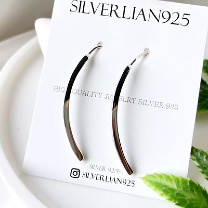 

925 Silver SE009 Silver Earrings se009