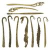 10pcs Craft Supplies Mixed Antique Bronze Bookmark Charms Pendants for Crafting, Jewelry Findings Making Accessory for DIY Necklace Bracelet M177