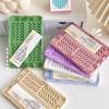 1Pc Mini Folding Plastic Storage Box Student Desktop Finishing Handbook Tape Stationery Folding Basket Storage Basket