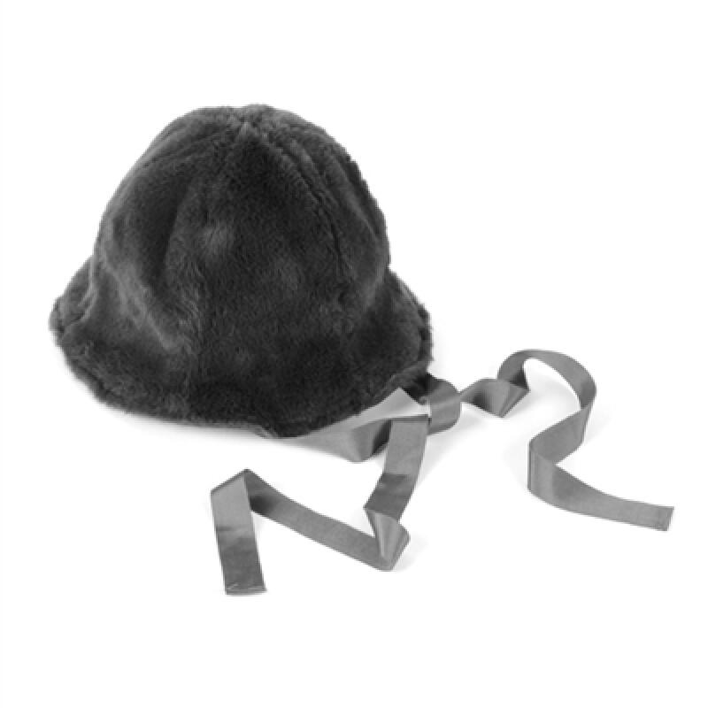 Двусторонняя меховая панама black