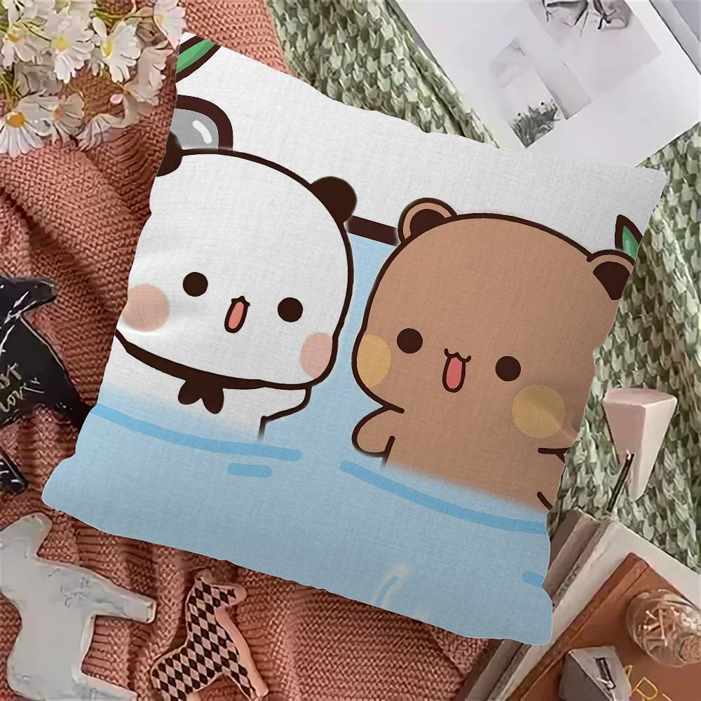Bubu And Dudu Cute Cartoon Pillow Cushion Cover Pillowcase Living Room Sofa Home Decor Customized