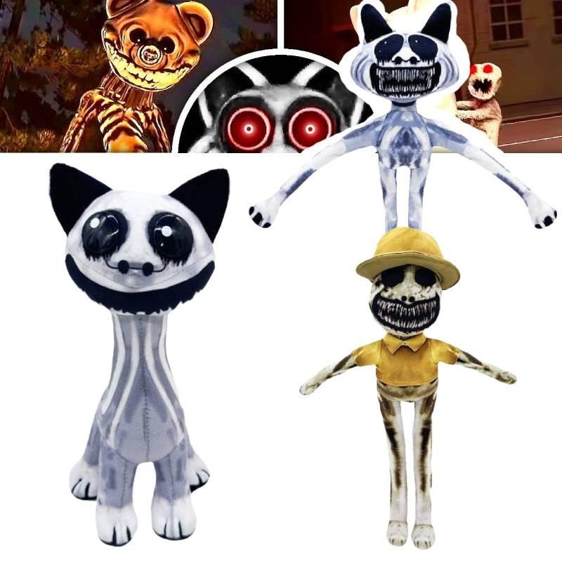 Cute Zoonomaly Plush Misfit Animal Zoo Stuffed Toy Short Fur Sitting Standing Skull Ghost