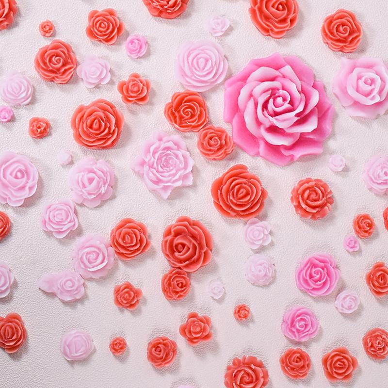Silikonform mit vier Rosen, Gießharzform, für Schokolade, Kuchen, Fondant, Dekoration, Backform, Schmuckherstellung, Dessert-Werkzeug, Haushalt, Küche