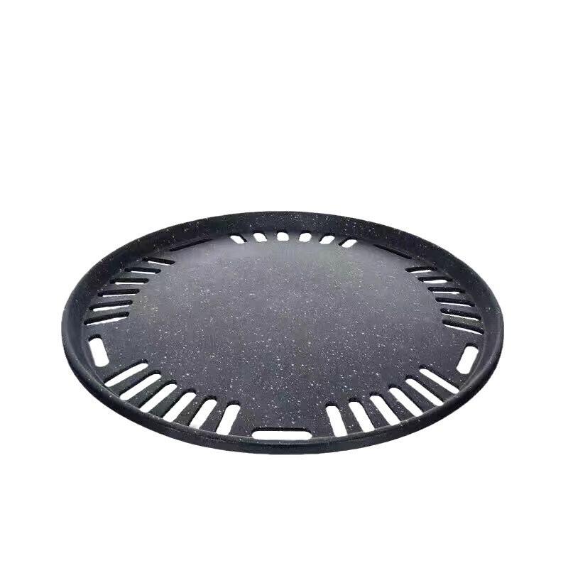 Round Charcoal Outdoor BBQ Grill with Enclosure for Camping & Tea Brewing