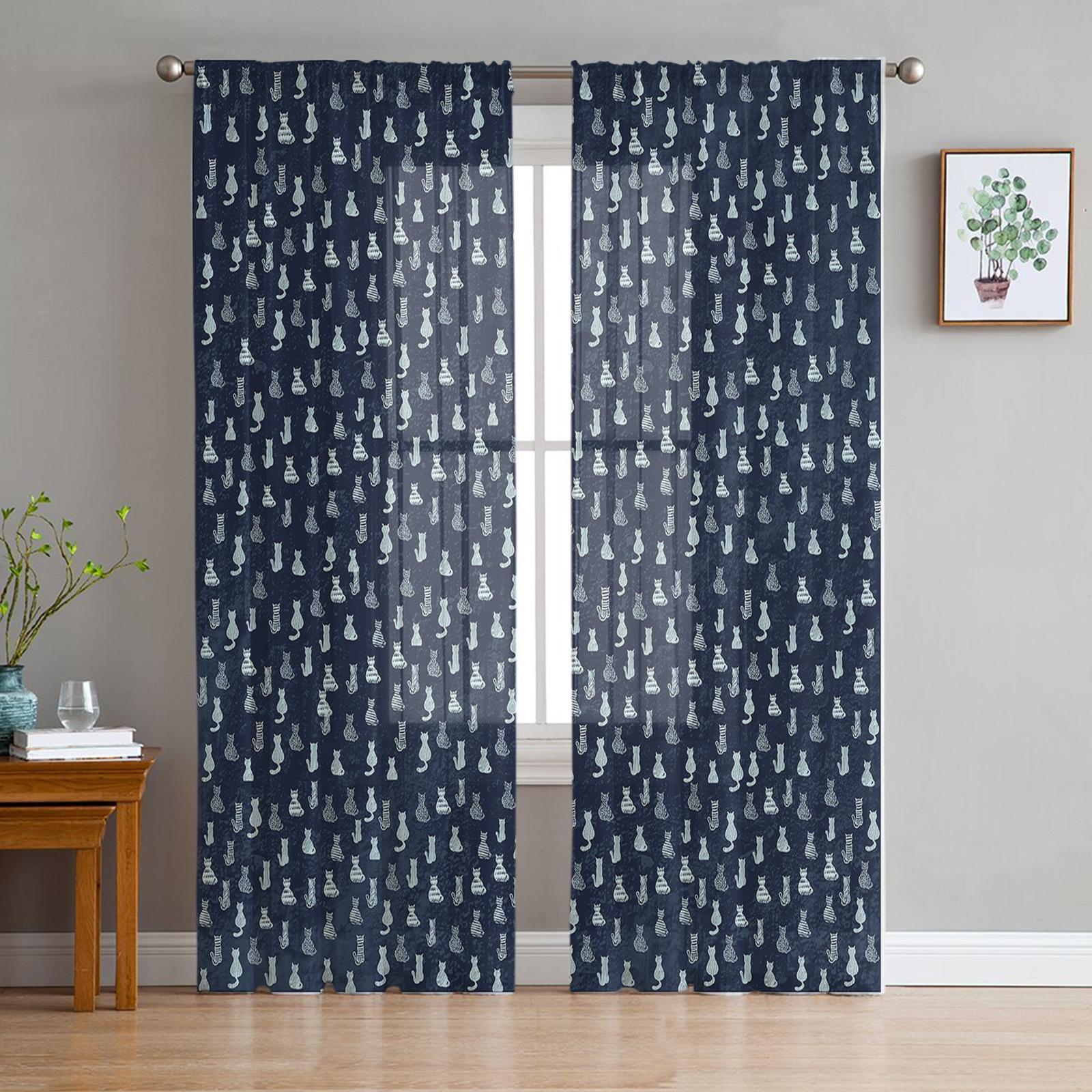 Тюлевые шторы для гостиной — фото 17