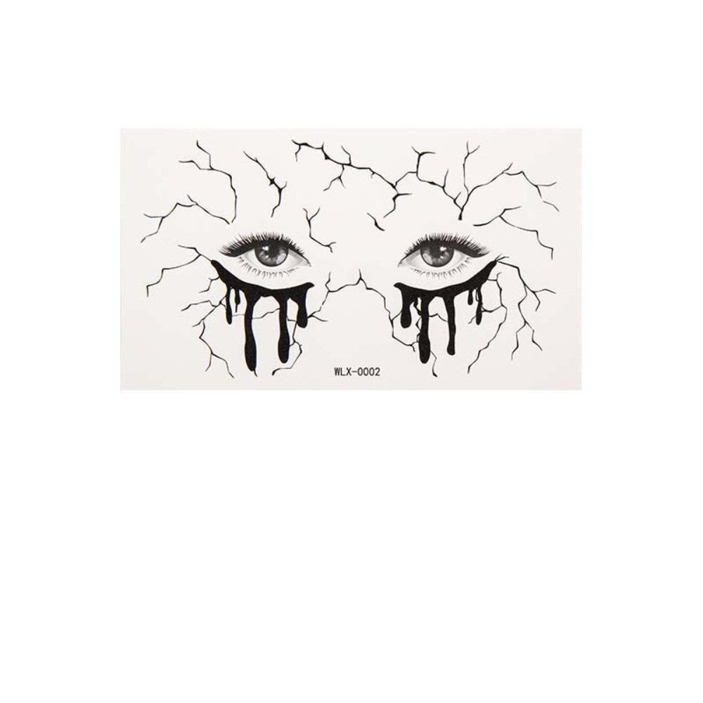 Pumpkin Halloween Face Temporary Tattoo Waterproof Body Art Scar Stickers Kids Adult Make Up