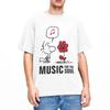 Woodstock Smelling The Flowers T Shirts Merch Men Women's 100% Cotton Vintage T-shirt Short Sleeve Clothing Adult