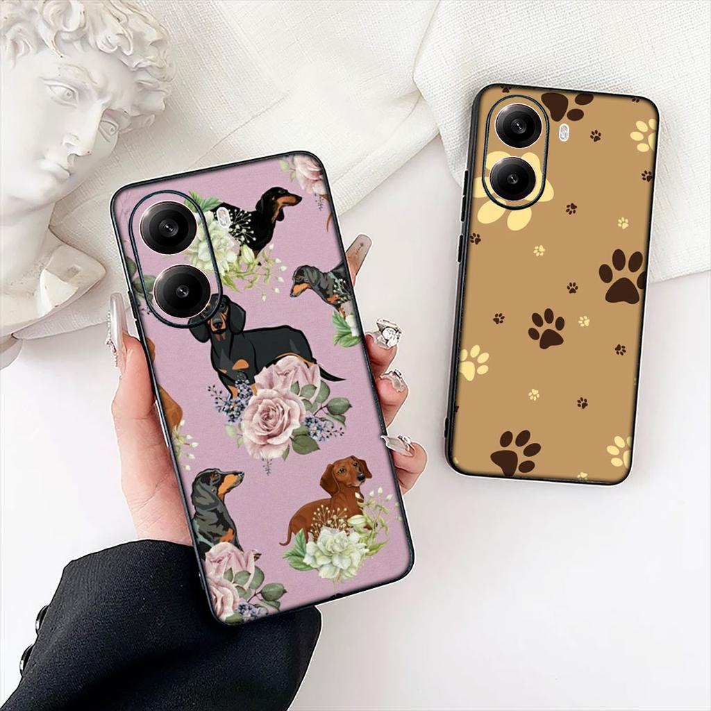 Dachshund Pet Animal Dog Cover for Apple iPhone 16 17 Air 14 15 Pro Max Plus 16+ 16E 14+ ProMax Casing Coque Case