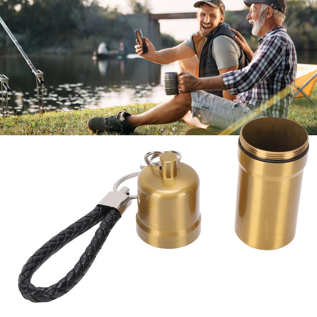 Portable Metal Storage Jar Aluminum Alloy Airtight Container Multipurpose Water Proof Small Bottle for Outdoor Camping Travel
