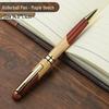 Wooden Metal Ballpoint & Bamboo Fountain Pen - Retro Colorblock, High-End Refill, Ideal for Business or Student Gifts