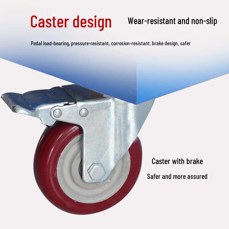 Anti-Slip Movable Climbing Ladder for Warehouse and Supermarket Storage