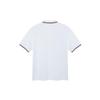 Prada Men's Logo Patch Polo Shirt White SJN256-322-F0BA1