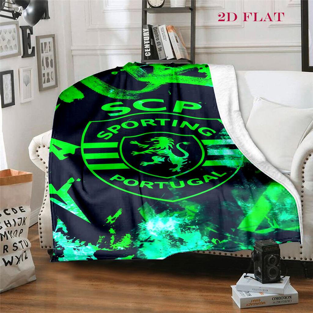 SCP Portugal: Green Emblem Excellence blanket Suitable for all seasons Camping trip Machine washable bedroom Christmas gifts