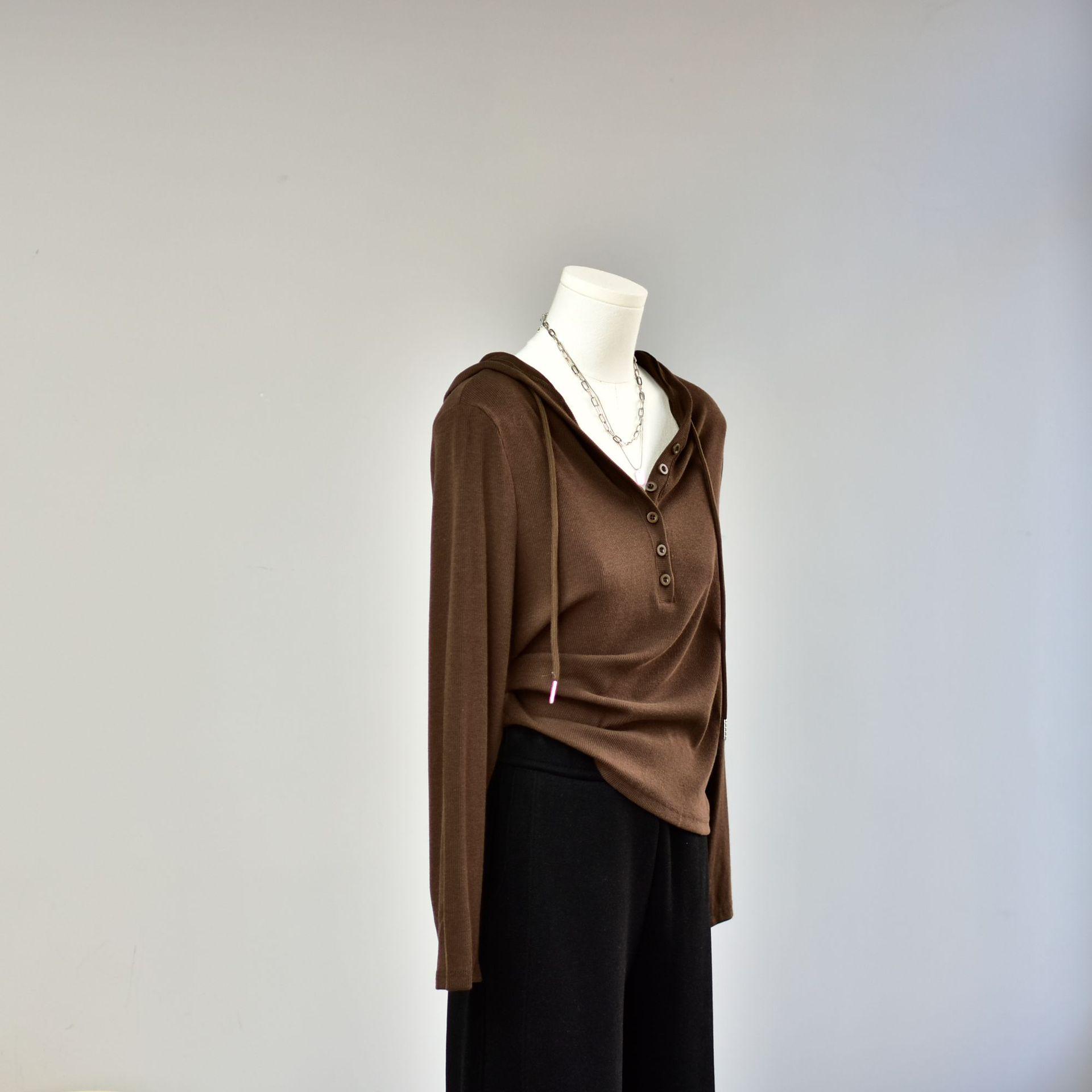 

Женская весенняя хлопковая толстовка с V-образным вырезом: Повседневный облегающий кардиган с длинными рукавами. L