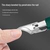 Large Opening Slanted Edge Nail Clippers - Sharp Tip for Thick, Hard, Ingrown Nails & Foot Grooves