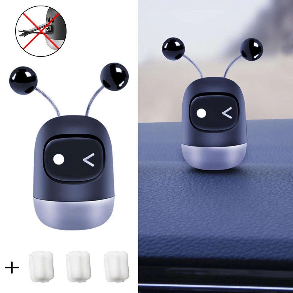 Car Air Freshener Auto Creative Mini Robot Air Vent Clip Parfum Flavoring Ventilation Outlet Aromatherapy Automotive Interior