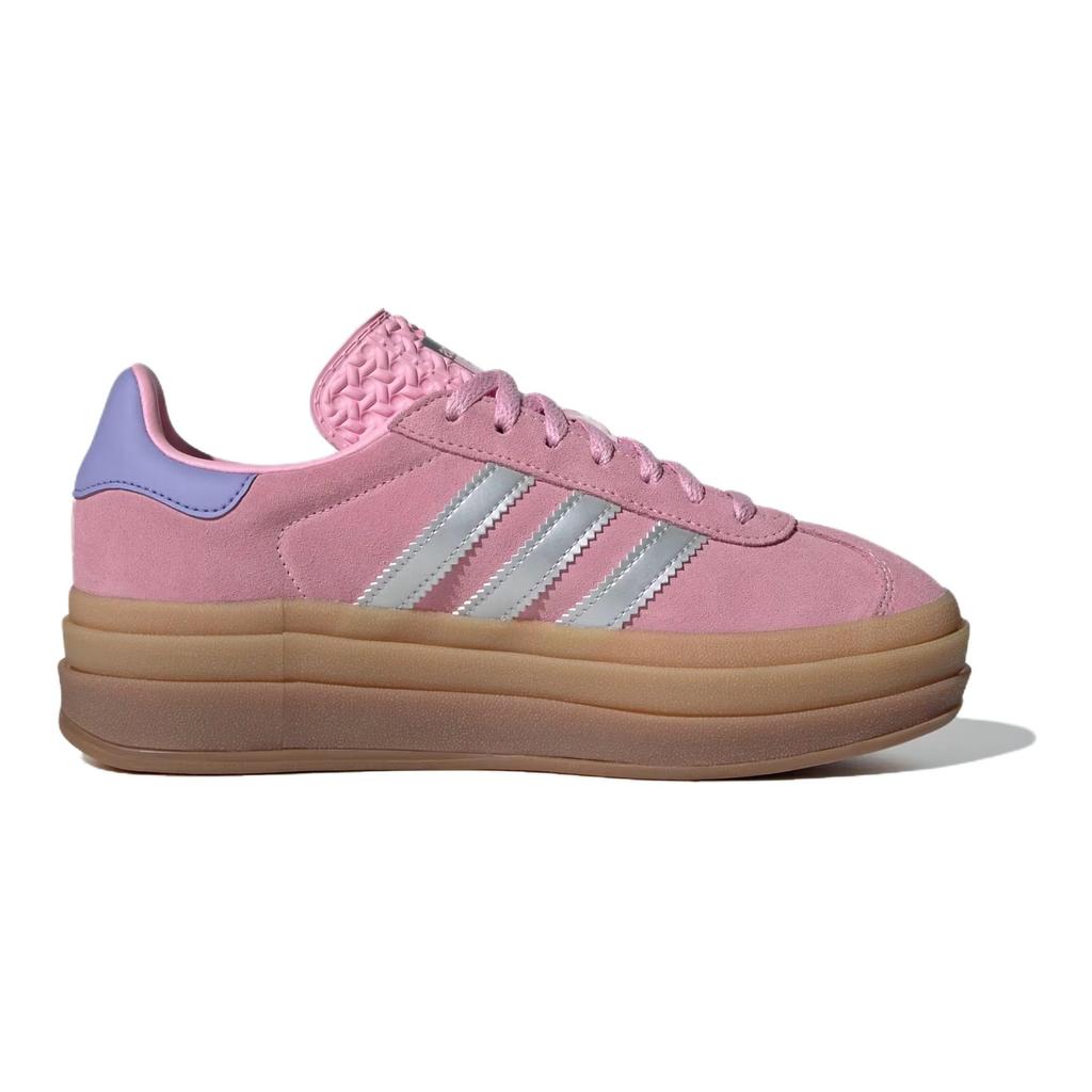 Adidas Gazelle Bold J True Pink Silver Purple Kids Sneakers Silver-Metallic Light-Purple JH5539