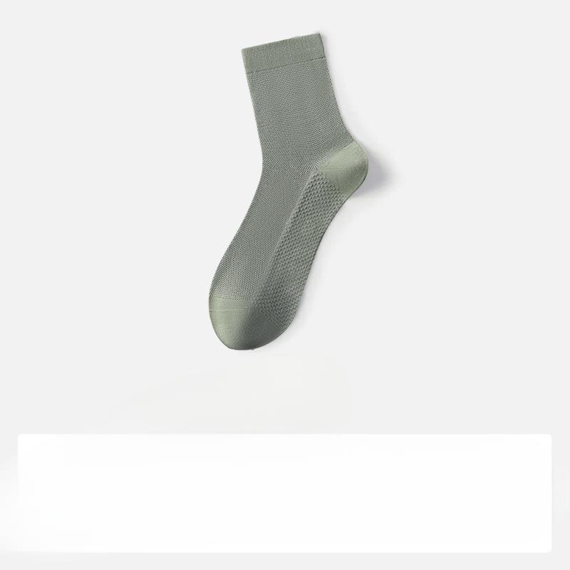 

Мужские летние тонкие сетчатые дышащие влагоотводящие дезодорирующие носки 1 pair армия зеленый