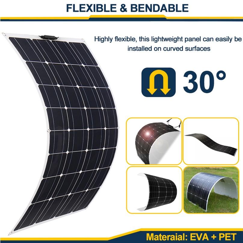 18V 400W Bendable Waterproof Monocrystalline Best Solar Panel For RV Boat Power Bank Flexible Solar Panel