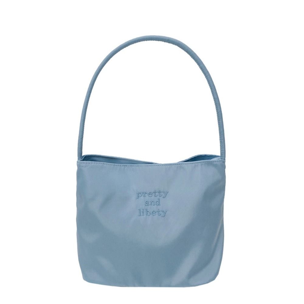 

Жіноча сумка-переноска з вишивкою, літерами, під пахвами, повсякденні сумки, сумка великої місткості синій