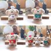 Cute Dog Bellyband Plush Toy Keychain Pp Cotton Stuffed Backpack Gift Pendant