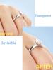 8Pcs Invisible Clear Ring Size Adjuster for Loose Rings Ring Adjuster Ring Sizer Reducer Fit Any Rings Adjuatable Tools