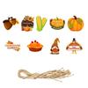 Thanksgiving Decorative Pendant Cartoon Pumpkin Corn Turkey Tag Pendant Customization