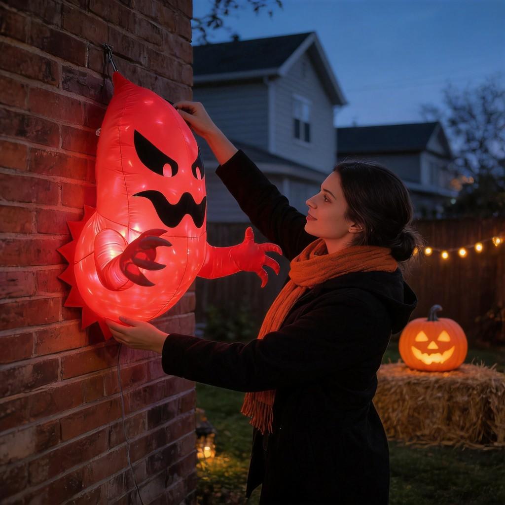 Halloween Inflatable Ghost Outdoor Indoor Yard Decor Power For Party Celebrations