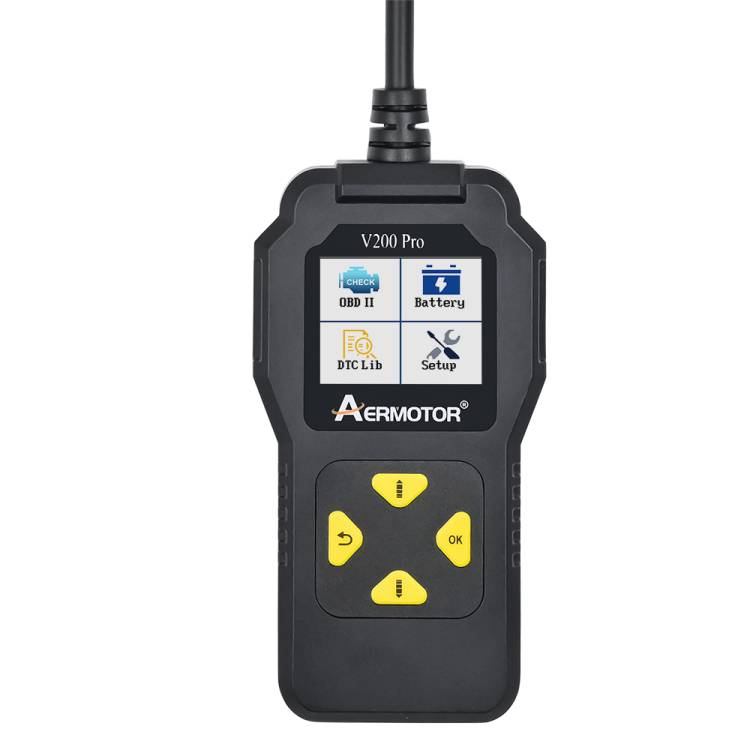 OBD2 skener autodiagnostické nástroje OBDII čtečka kódů pro diagnostiku motoru kontrolka napětí baterie testování 10 jazyků podporuje