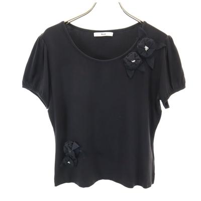 Rene Made In Japan Short Sleeve T-shirt 38 Black Women Used