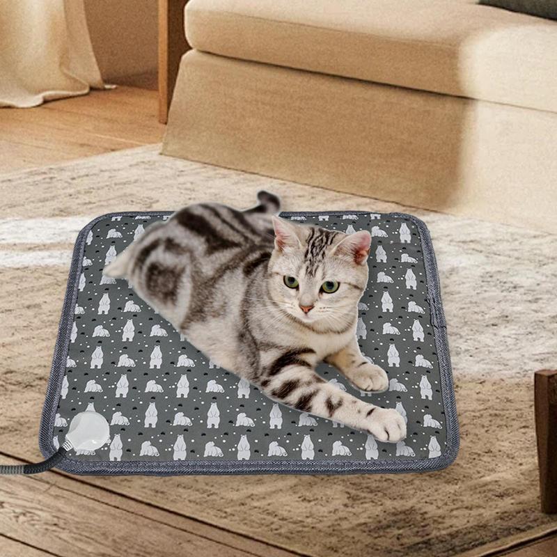 Pet Heating Pad Waterproof Electric Pet Warming Bed Animal Heating Pad Cat Bed Warmer For Small Large Puppy Kitten Indoor