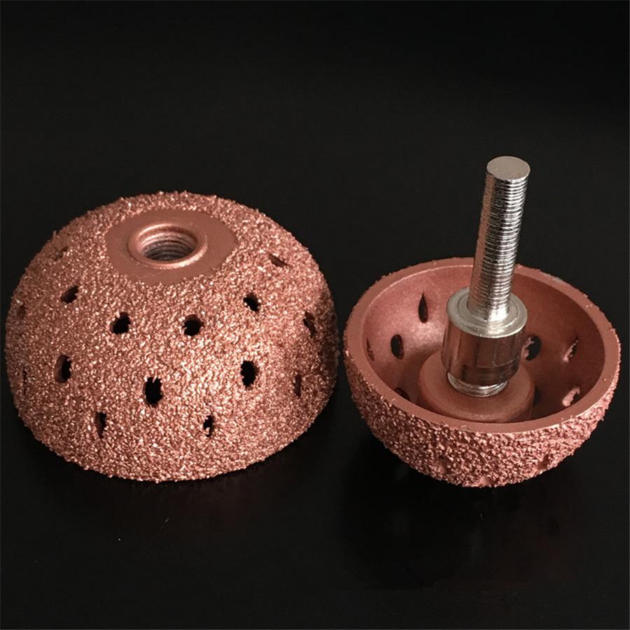 1pc 42mm Buffing Wheel Tungsten Carbide Rasp / Contour Cup with Arbor Adaptor Wheel Grind Ball Rasp Professional Tire Repair Tool