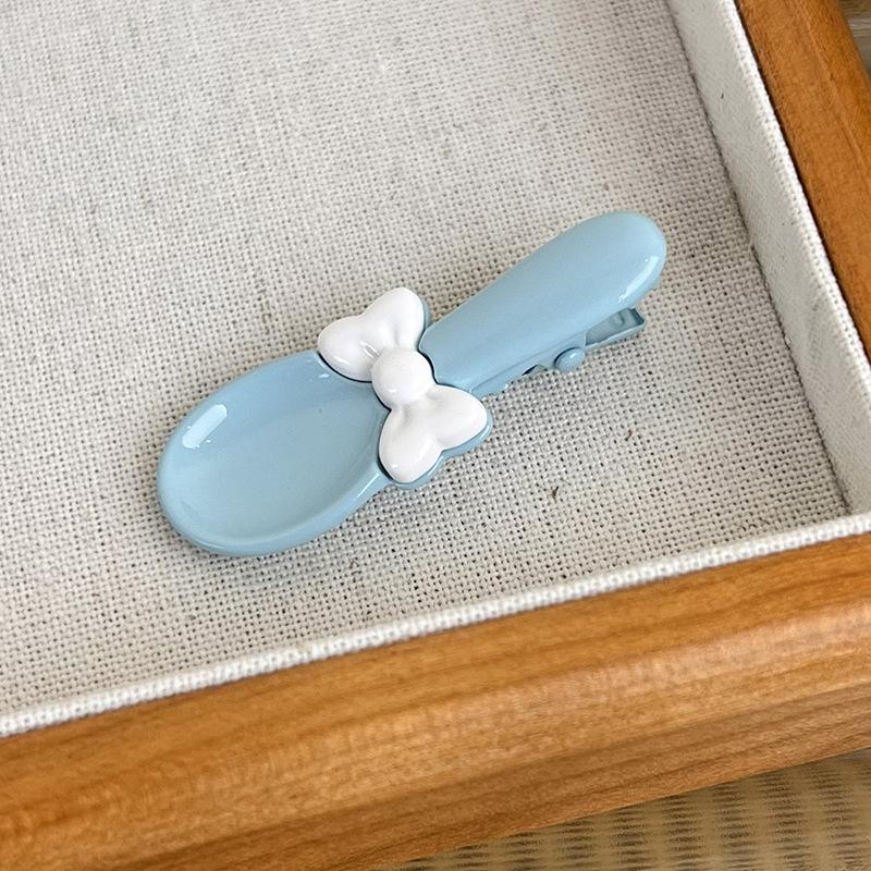 UXSL New Cute And Funny Creative Hair Clips Colorful Bow Soup Spoon Hairpins for Women Girls Barrettes Fashion Hair Accessories