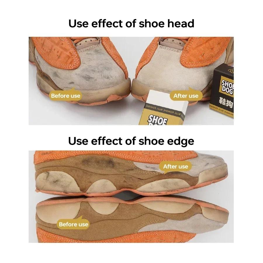 Superren Skorengöringssudd Sudd Skoborste Gummiblock Mocka Fårskinn Matta Skor Vård Läderrengöring Sneakersvård