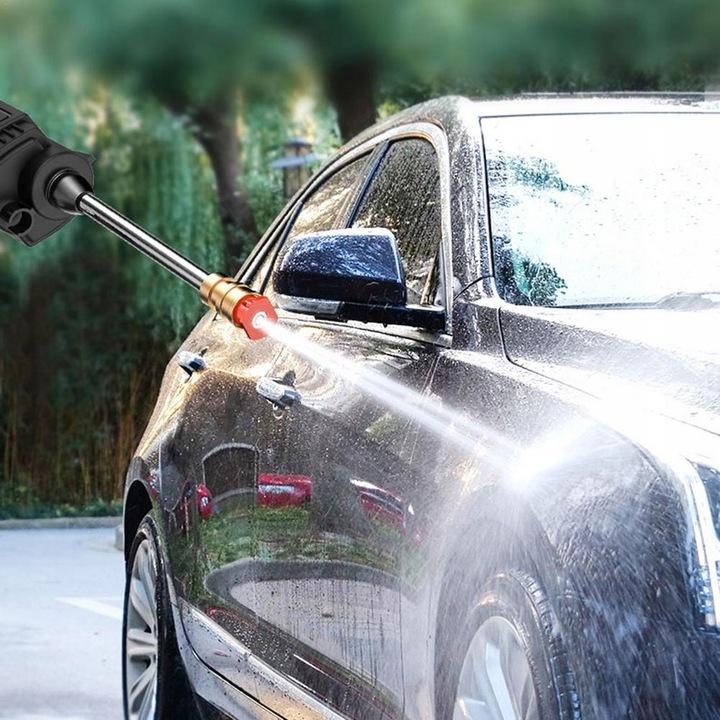 Akumulatorowa Myjka Ciśnieniowa Ogrodowa Zestaw Do Mycia Okien Kostki Power
