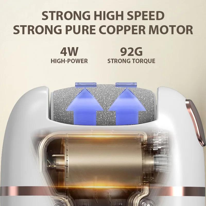 Rechargeable Electric Foot Grinder Dead Skin Remover Calluses Feet Scrubber Electric Foot File Dry Dead Cracked Foot Care Repair