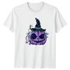 Spooky Pumpkin Wearing Unisexs TShirt Halloween