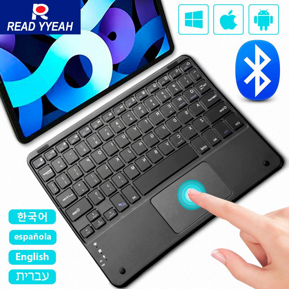 2025 For iPad Wireless Keyboard with Touchpad For Xiaomi Samsung Android iOS Windows For Phone Tablet Laptop Bluetooth Keyboard