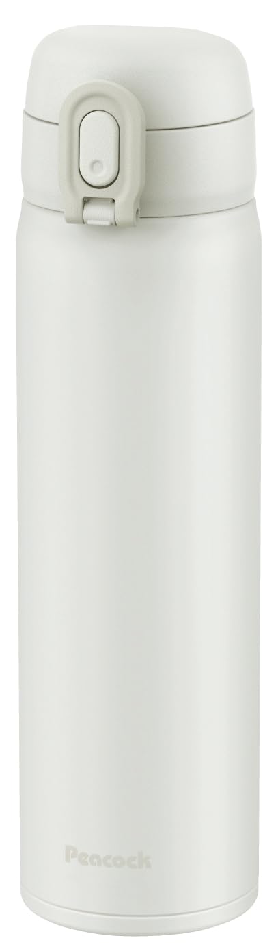 

Mug W The-peacock One-touch Bottle, White, 500ml, Thermos, Insulated, Cold, Thermos, AKT-50 белый