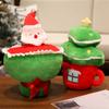 Creative Xmas Series Plush Doll Pillow Xmas Tree House Santa Plush Doll Gentle Holiday 1Gift great for daily use