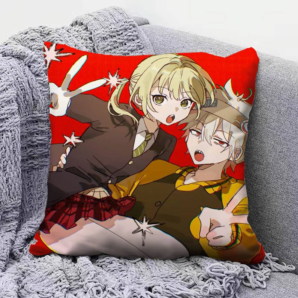 Anime S-Soul Eater Maka Pillow Covers, Home Sofa Cushion Covers And Aecorative Custom