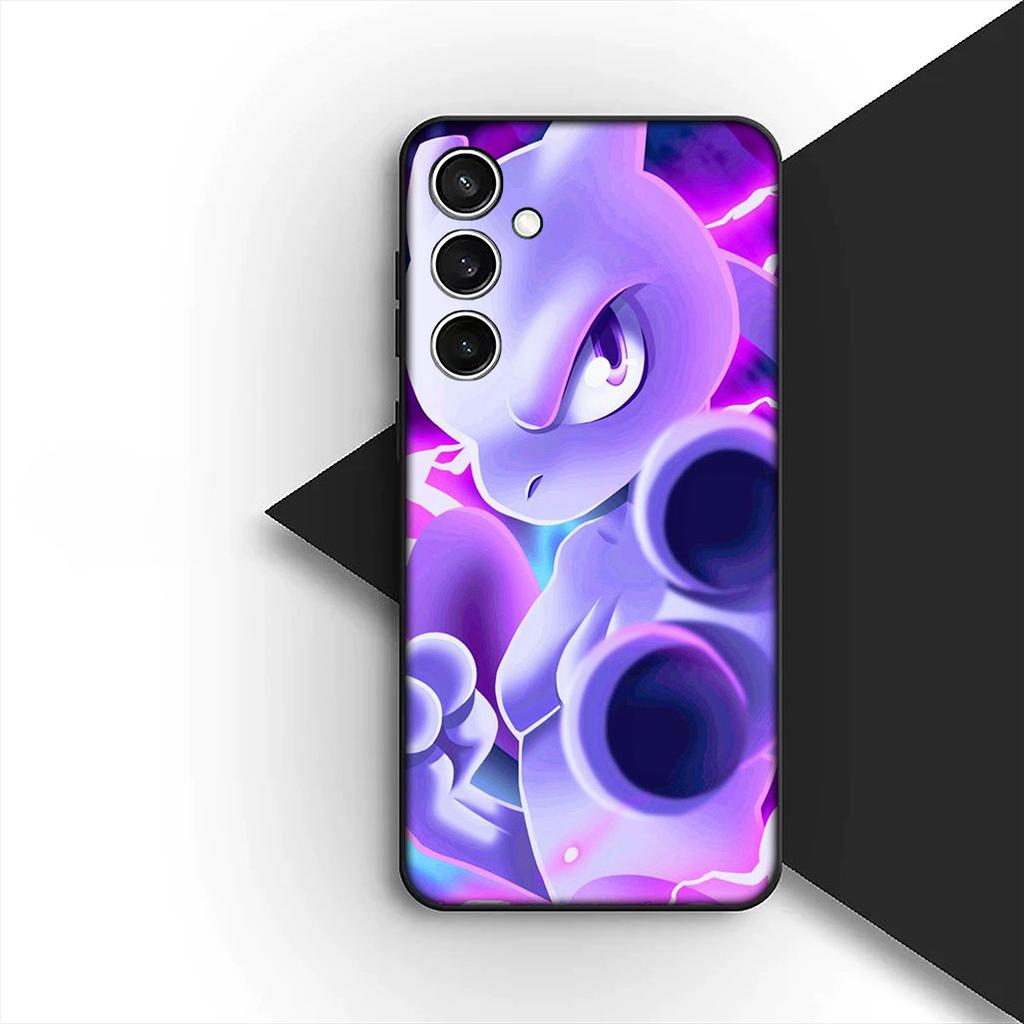 Mew two P-Pokemons P-Pikachus GO Phone Case for OPPO A80 A18 A16 A40 A17 A15 A38 A78 A79 A54 A57 A12 A60 4G 5G Protective Cover